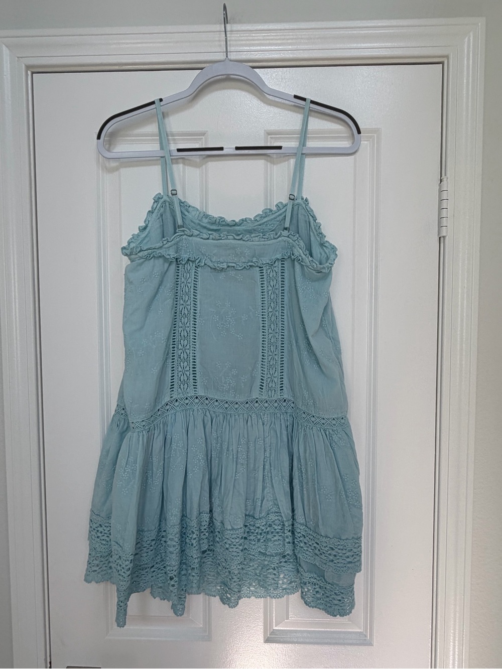 Pilcro Light Blue Crochet-Detail Sundress - Picture 2 of 7